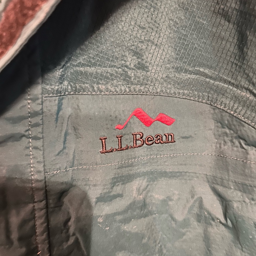 L.L. Bean Teal Outerwear with Pink Detail